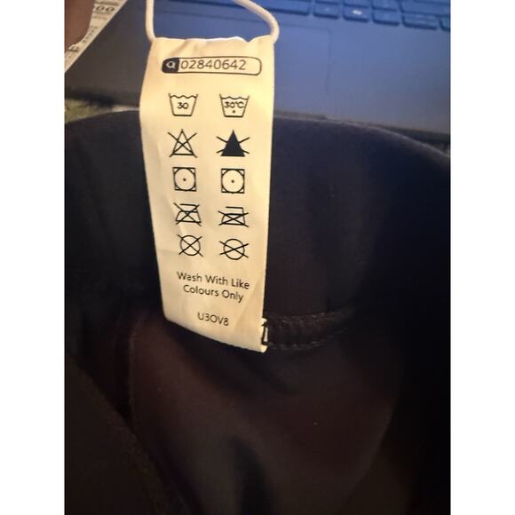 Halara HaloTek Air Petite Wide Leg Pants Women’s Size L Petite Black NWT - Picture 5 of 8